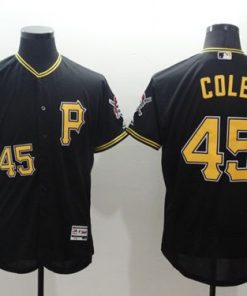 Pirates #45 Gerrit Cole Black Flexbase Authentic Collection Stitched MLB Jersey
