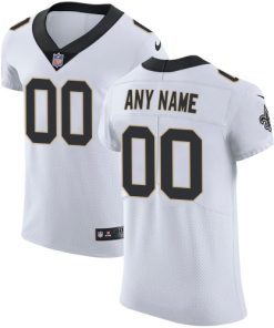 Men's New Orleans Saints White Vapor Untouchable Custom Elite NFL Stitched Jersey