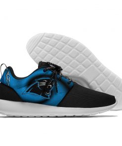 Women's NFL Carolina Panthers  Roshe Style Lightweight Running Shoes 005