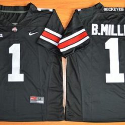 Buckeyes #1 Braxton Miller Black Limited Stitched NCAA Jersey