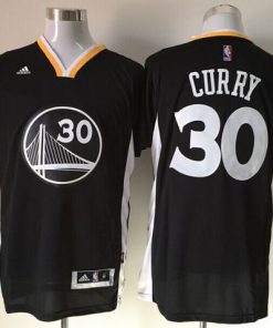 Warriors #30 Stephen Curry New Black Alternate Stitched NBA Jersey