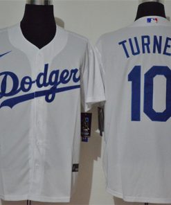 Dodgers 10 Justin Turner White 2020 Nike Cool Base Jersey
