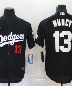 Dodgers 13 Max Muncy Black 2020 Nike Cool Base Jersey