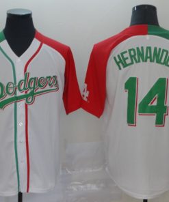 Dodgers 14 Enrique Hernandez White Mexican Heritage Culture Night Jersey Mexico