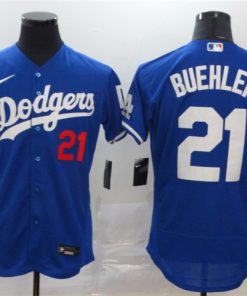 Dodgers 21 Walker Buehler Royal 2020 Nike Flexbase Jersey