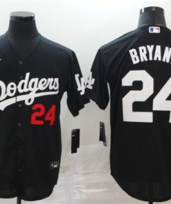 Dodgers 24 Kobe Bryant Black 2020 Nike Cool Base Jersey
