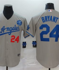 Dodgers 24 Kobe Bryant Gray 2020 Nike KB Cool Base Jersey