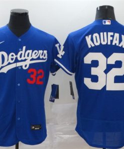 Dodgers 32 Sandy Koufax Royal 2020 Nike Flexbase Jersey