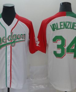 Dodgers 34 Fernando Valenzuela White Mexican Heritage Culture Night Jersey Mexico