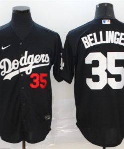 Dodgers 35 Cody Bellinger Black 2020 Nike Flexbase Jersey