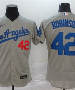 Dodgers 42 Jackie Robinson Gray 2020 Nike Flexbase Jersey