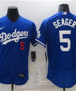 Dodgers 5 Corey Seager Royal 2020 Nike Flexbase Jersey