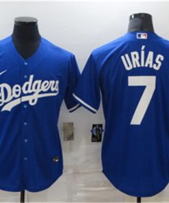Dodgers 7 Julio Urias Royal 2020 Nike Cool Base Jersey
