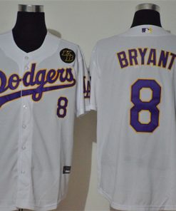 Dodgers 8 Kobe Bryant White 2020 Nike KB Cool Base Jersey