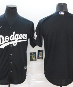 Dodgers Blank Black 2020 Nike Cool Base Jersey