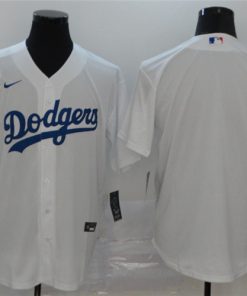 Dodgers Blank White 2020 Nike Cool Base Jersey