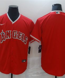 Los Angels Red Blank 2020 Nike Cool Base Jersey