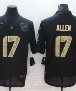 Nike Bills 17 Josh Allen Black Camo 2020 Salute To Service Limited Jersey