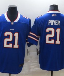 Nike Bills 21 Jordan Poyer Royal Vapor Untouchable Limited Jersey