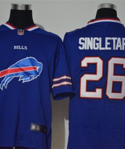 Nike Bills 26 Devin Singletary Royal Team Big Logo Vapor Untouchable Limited Jersey