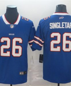 Nike Bills 26 Devin Singletary Royal Vapor Untouchable Limited Jersey