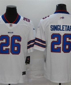 Nike Bills 26 Devin Singletary White Vapor Untouchable Limited Jersey