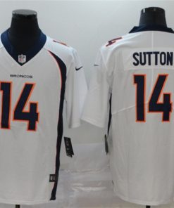 Nike Broncos 14 Courtland Sutton White Vapor Untouchable Limited Jersey
