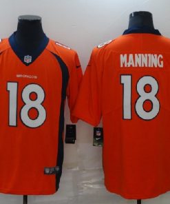Nike Broncos 18 Peyton Manning Orange Vapor Untouchable Player Limited Jersey