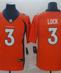 Nike Broncos 3 Drew Lock Orange Vapor Untouchable Limited Jersey