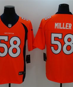 Nike Broncos 58 Von Miller Blue Vapor Untouchable Limited Jersey1
