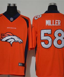Nike Broncos 58 Von Miller Orange Vapor Untouchable Limited Jersey