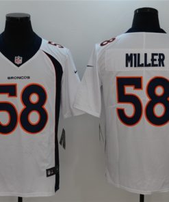 Nike Broncos 58 Von Miller White Vapor Untouchable Limited Jersey