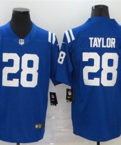 Nike Colts 28 Jonathan Taylor Blue Vapor Untouchable Limited Jersey