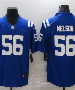 Nike Colts 56 Quenton Nelson Royal Color Rush Limited Jersey