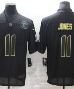 Nike Falcons 11 Julio Jones Black 2020 Salute To Service Limited Jersey