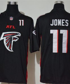 Nike Falcons 11 Julio Jones Black Team Big Logo Number Vapor Untouchable Limited Jersey