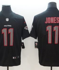 Nike Falcons 11 Julio Jones Black Vapor Impact Limited Jersey