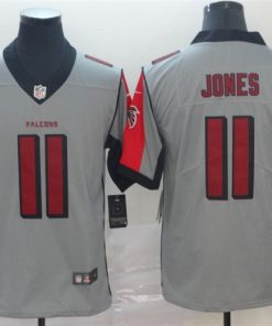 Nike Falcons 11 Julio Jones Gray Inverted Legend Limited Jersey
