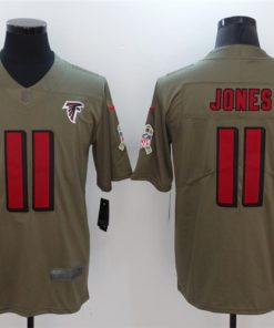 Nike Falcons 11 Julio Jones Olive Salute To Service Limited Jersey