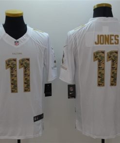 Nike Falcons 11 Julio Jones White Salute To Service Limited Jersey