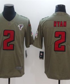 Nike Falcons 2 Matt Ryan Olive Salute To Service Limited Jersey