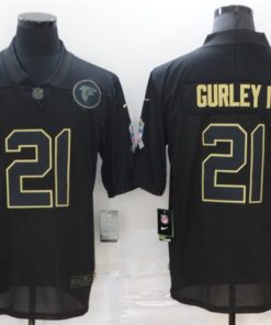 Nike Falcons 21 Todd Gurley II Black 2020 Salute To Service Limited Jersey