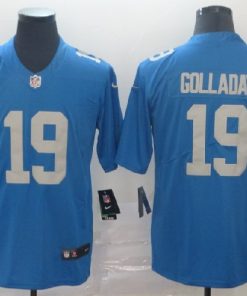 Nike Lions 19 Kenny Golladay Blue Throwback Vapor Untouchable Limited Jersey