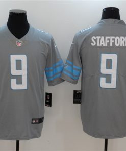 Nike Lions 9 Matthew Stafford Gray Color Rush Limited Jersey