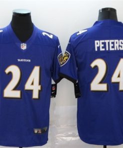 Nike Ravens 24 Marcus Peters Purple Vapor Untouchable Limited Jersey