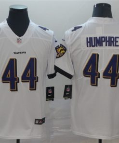 Nike Ravens 44 Marlon Humphre White Vapor Untouchable Limited Jersey