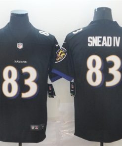 Nike Ravens 83 Willie Snead IV Black Alternate Vapor Untouchable Limited Jersey