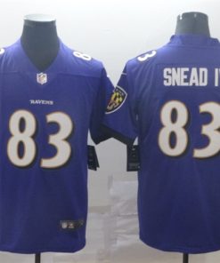 Nike Ravens 83 Willie Snead IV Purple Vapor Untouchable Limited Jersey