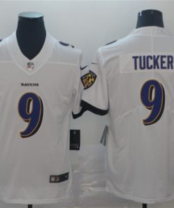 Nike Ravens 9 Justin Tucker White Vapor Untouchable Limited Jersey