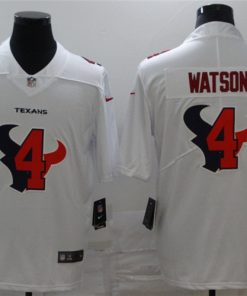 Nike Texans 4 Deshaun Watson White Shadow Logo Limited Jersey